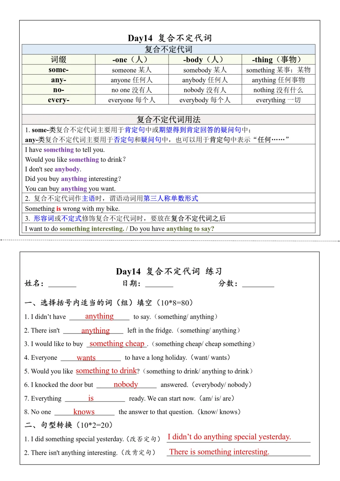 初一英语语法知识点总结归纳-第14张图片-四季读书网 初一英语语法知识点总结归纳-第14张图片-四季读书网