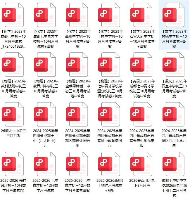 初三月考倒计时!成都名校真题免费领,考前吃透才不慌!-第3张图片-四季读书网 初三月考倒计时!成都名校真题免费领,考前吃透才不慌!-第3张图片-四季读书网
