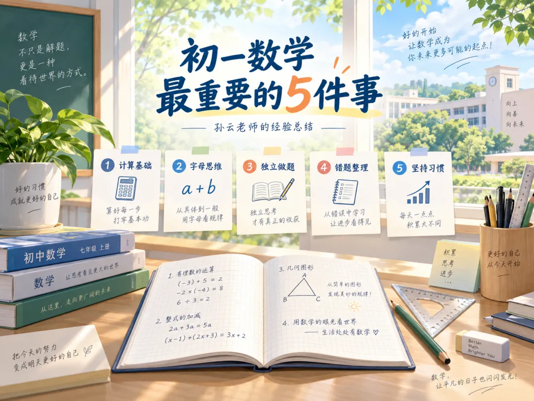 初一数学最重要的5件事-第1张图片-四季读书网 初一数学最重要的5件事-第1张图片-四季读书网