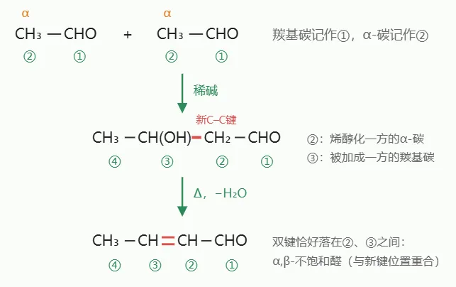 【高考备考】高考化学有机推断技巧之——给碳原子编号,看穿羟醛缩合-第4张图片-四季读书网 【高考备考】高考化学有机推断技巧之——给碳原子编号,看穿羟醛缩合-第4张图片-四季读书网