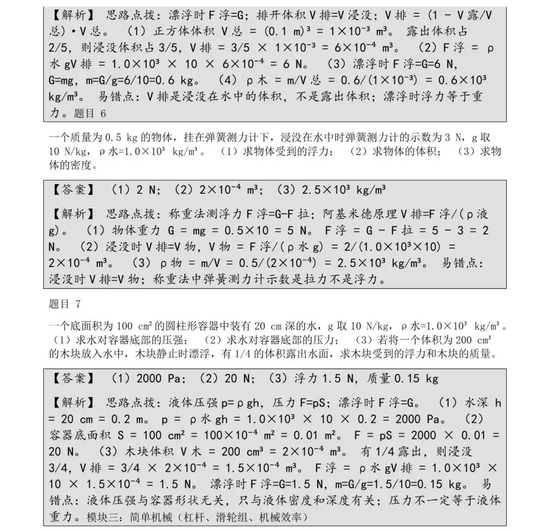 中考物理计算题怎么练?这份 300 题精选资料建议收藏-第3张图片-四季读书网