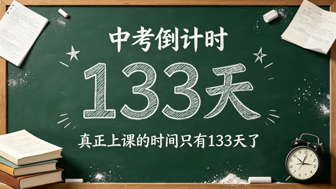 距离中考,只剩133天!-第1张图片-四季读书网 距离中考,只剩133天!-第1张图片-四季读书网