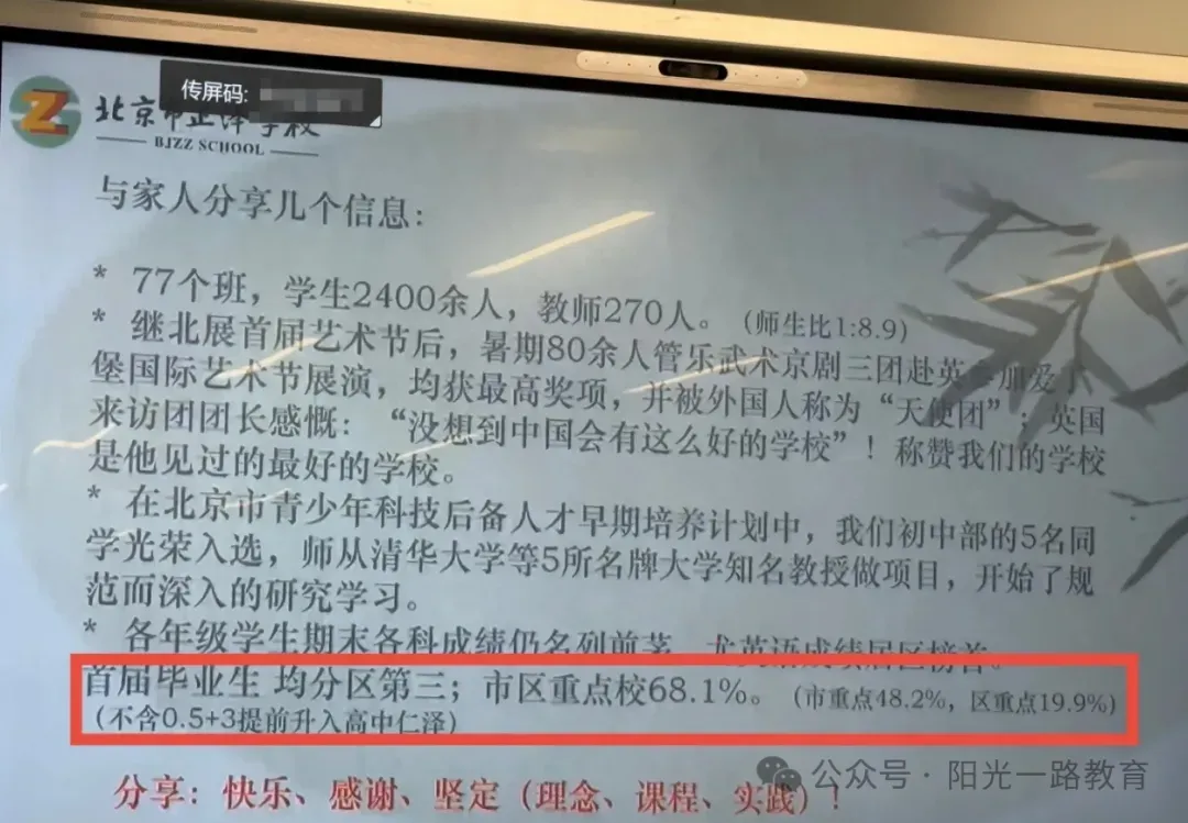 中考均分464.7、西城区排第三!这所初中正在超越一众老牌名校?-第3张图片-四季读书网