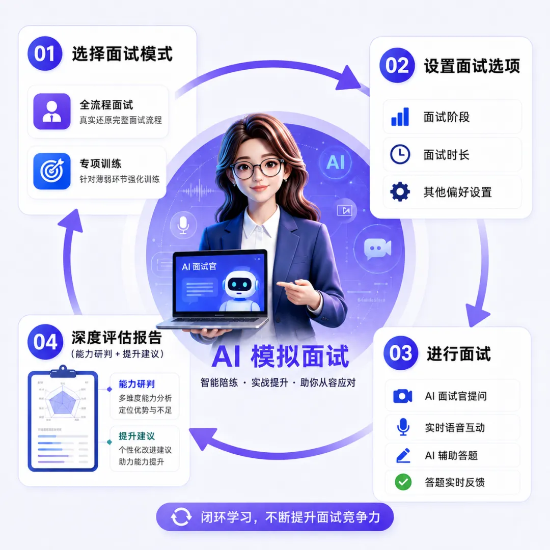 维普考试重磅升级!考研、考公 AI 模拟面试上线,你的“私人考官”已就位!-第2张图片-四季读书网 维普考试重磅升级!考研、考公 AI 模拟面试上线,你的“私人考官”已就位!-第2张图片-四季读书网