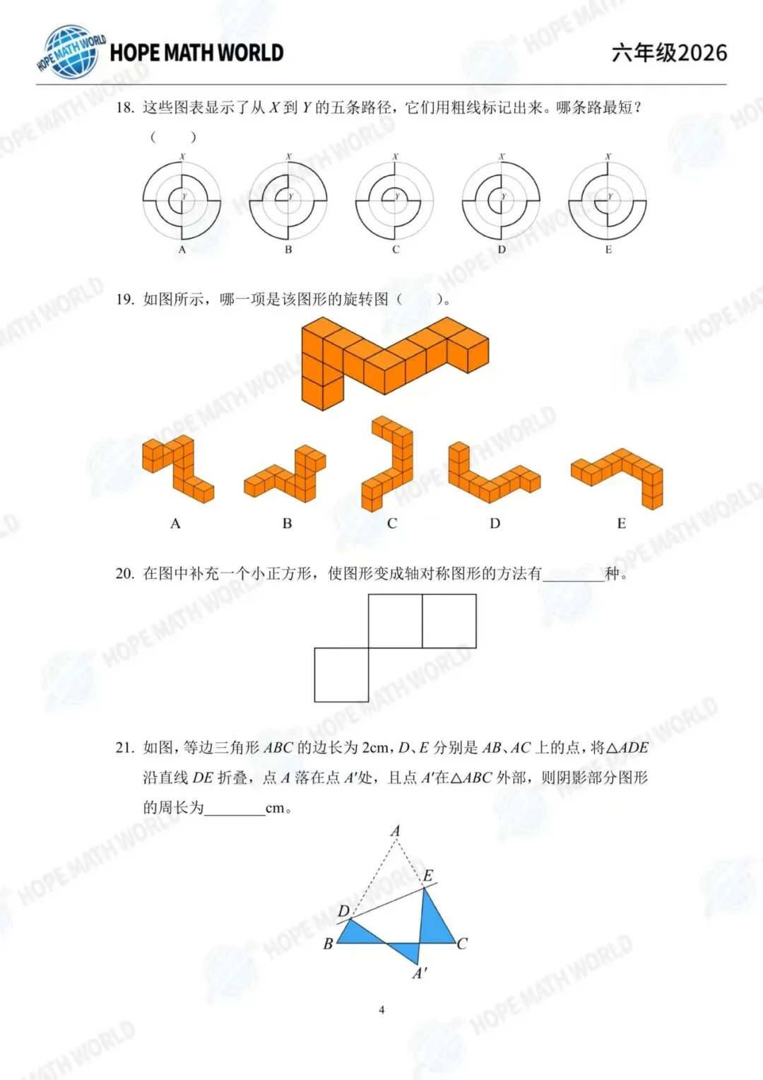 难吗?希望杯(XWB)26年训练题、真题汇总!考前练手!-第18张图片-四季读书网
