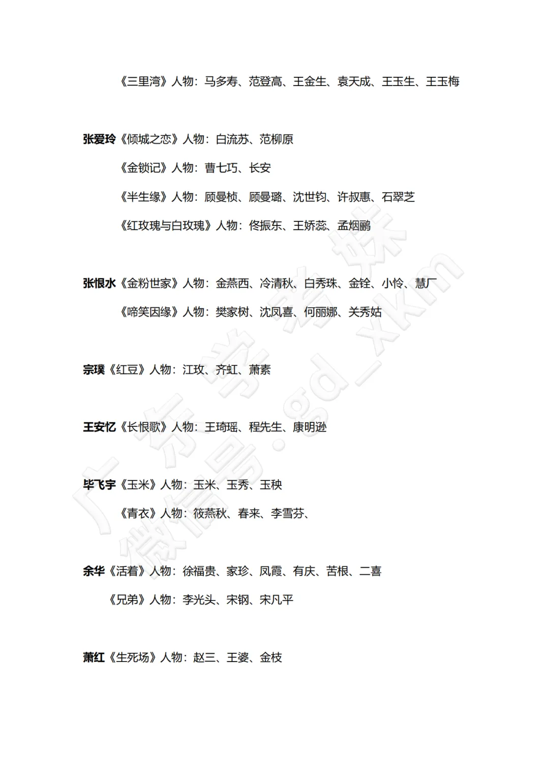 快收藏!春季高考中国现代文学常识 →-第4张图片-四季读书网 快收藏!春季高考中国现代文学常识 →-第4张图片-四季读书网