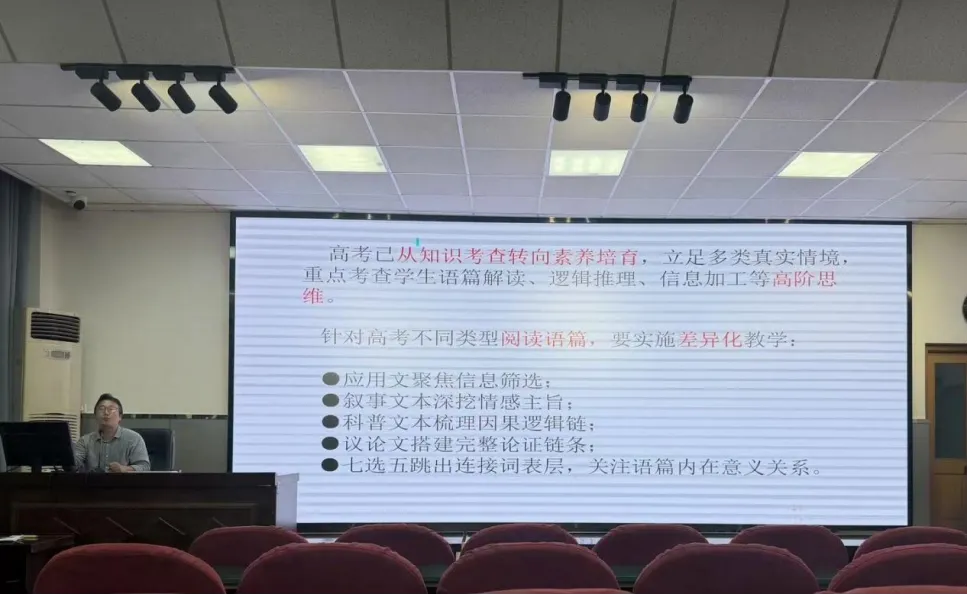 教学启耕|研析高考英语与调研性测试 共探高三一轮复习策略 ——蚌埠铁路中学举办市2027届高三英语复习研讨会-第15张图片-四季读书网 教学启耕|研析高考英语与调研性测试 共探高三一轮复习策略 ——蚌埠铁路中学举办市2027届高三英语复习研讨会-第15张图片-四季读书网