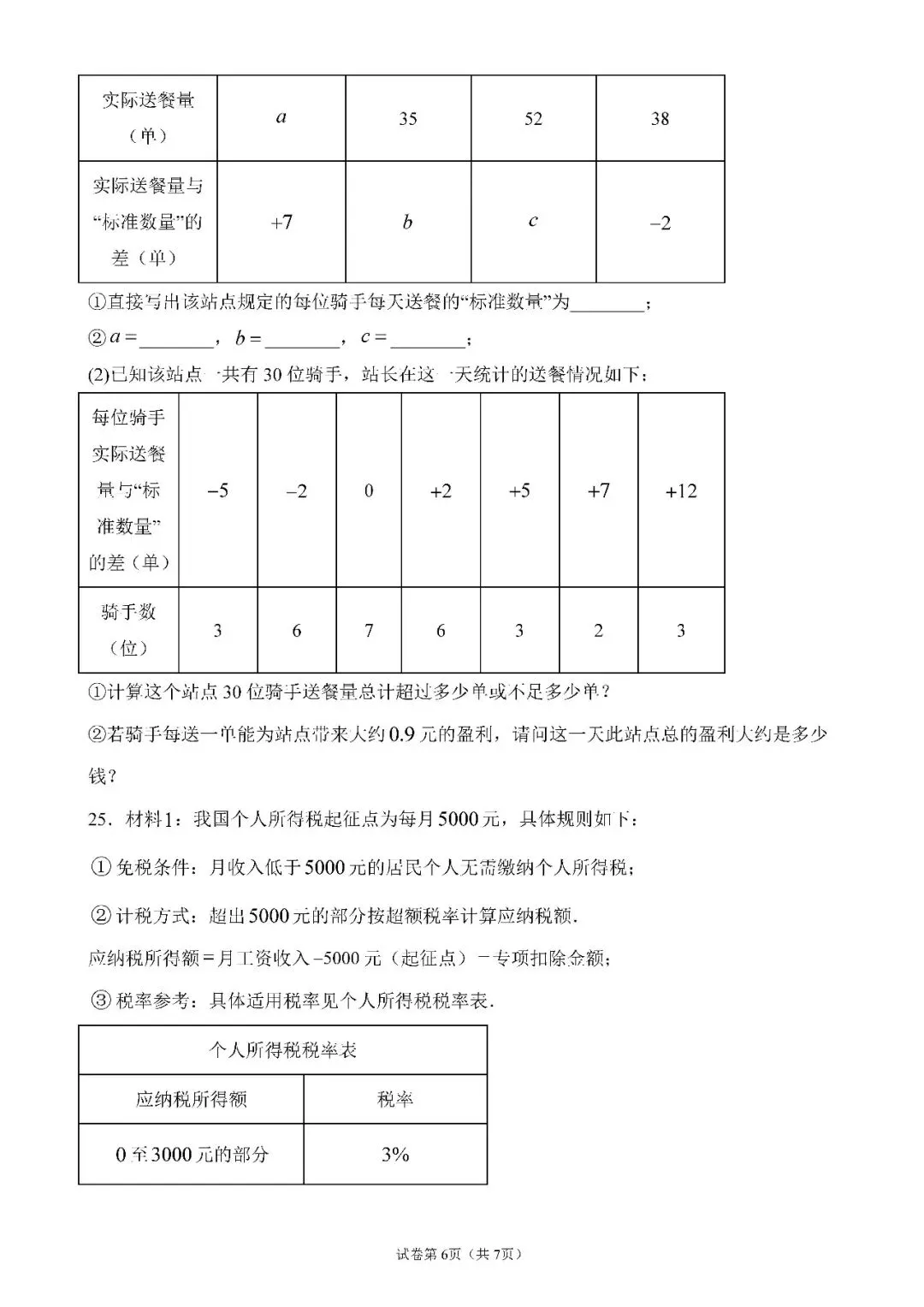 【初中资料·数学】七年级期中考什么?25年天津各区期中数学考题分享-第8张图片-四季读书网 【初中资料·数学】七年级期中考什么?25年天津各区期中数学考题分享-第8张图片-四季读书网