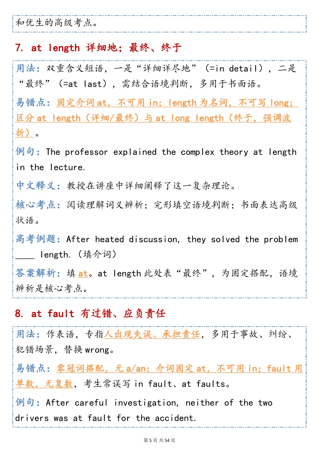 高考英语 100 个介词固定搭配|语法填空 + 短文改错核心考点,直接打印背诵-第5张图片-四季读书网