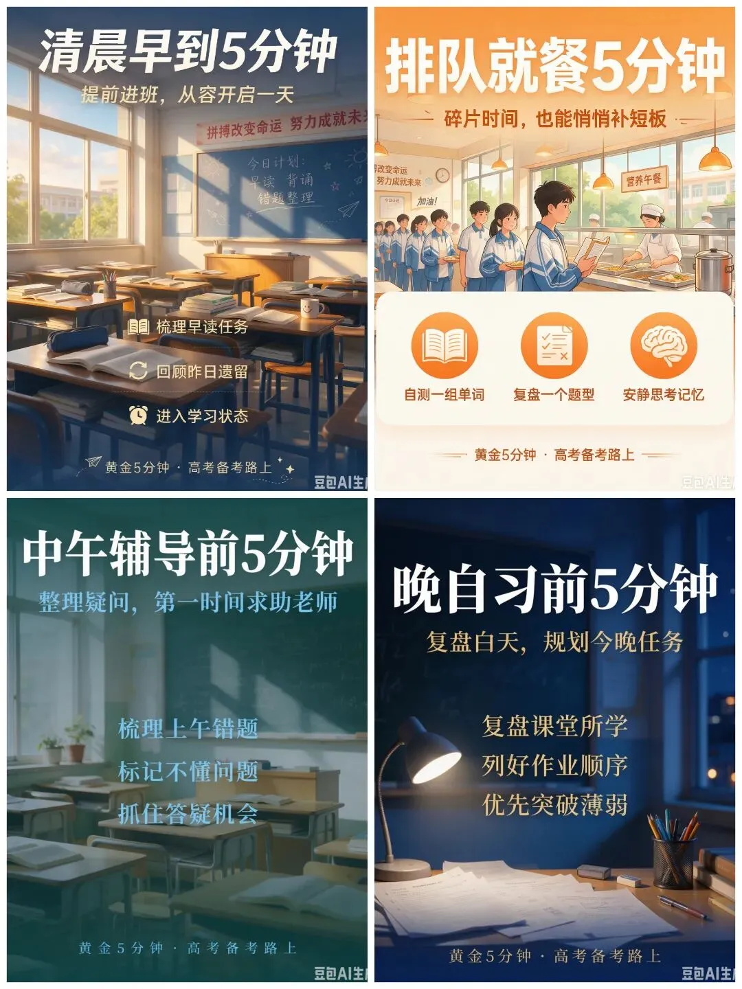 高考备考路上的「黄金 5 分钟」|那些容易被忽略的碎片时间,藏着你的提分密码-第1张图片-四季读书网