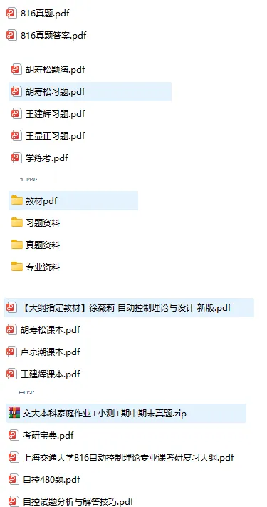 2027上交控制工程考研初试必备【1996-2026年上海交通大学816自动控制理论与答案+笔记题库】-第5张图片-四季读书网 2027上交控制工程考研初试必备【1996-2026年上海交通大学816自动控制理论与答案+笔记题库】-第5张图片-四季读书网