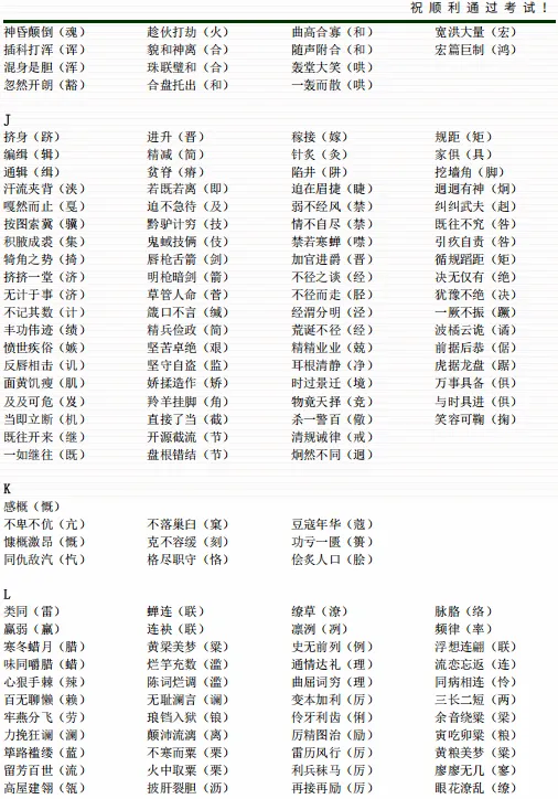 2026年成人高考高中起点《语文》总复习资料汇编-附模拟试题-第9张图片-四季读书网 2026年成人高考高中起点《语文》总复习资料汇编-附模拟试题-第9张图片-四季读书网