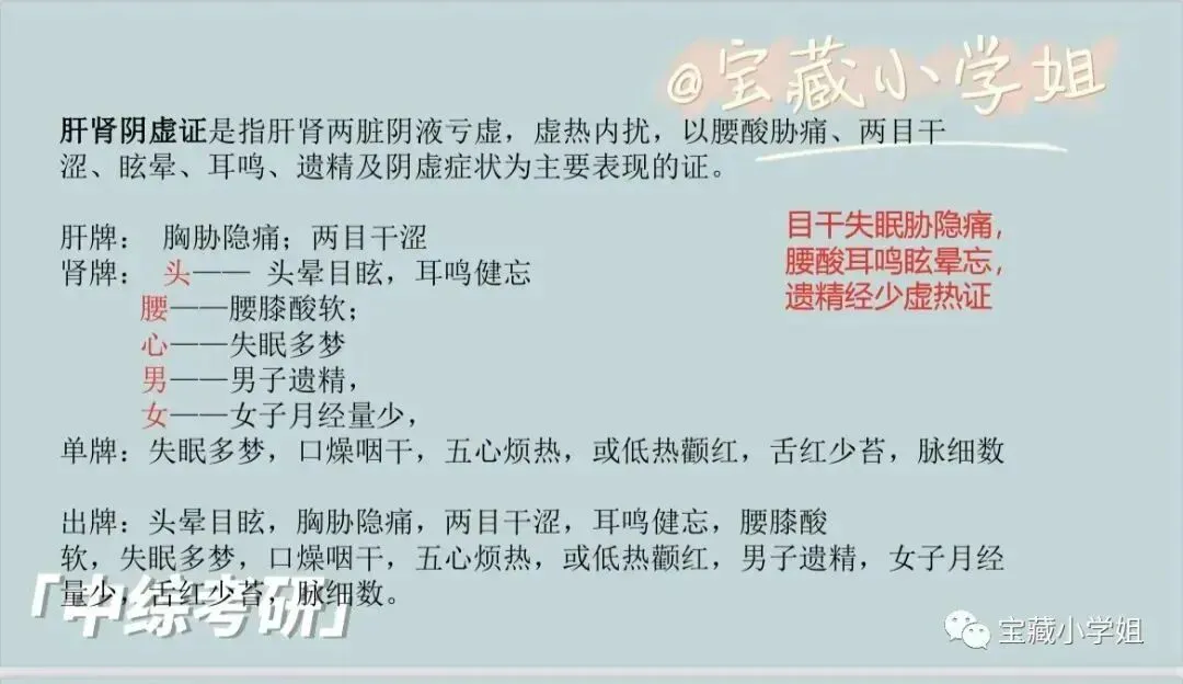27考研 | 跟着宝藏刷真题——中诊篇7(脏腑辨证专题)-第11张图片-四季读书网 27考研 | 跟着宝藏刷真题——中诊篇7(脏腑辨证专题)-第11张图片-四季读书网