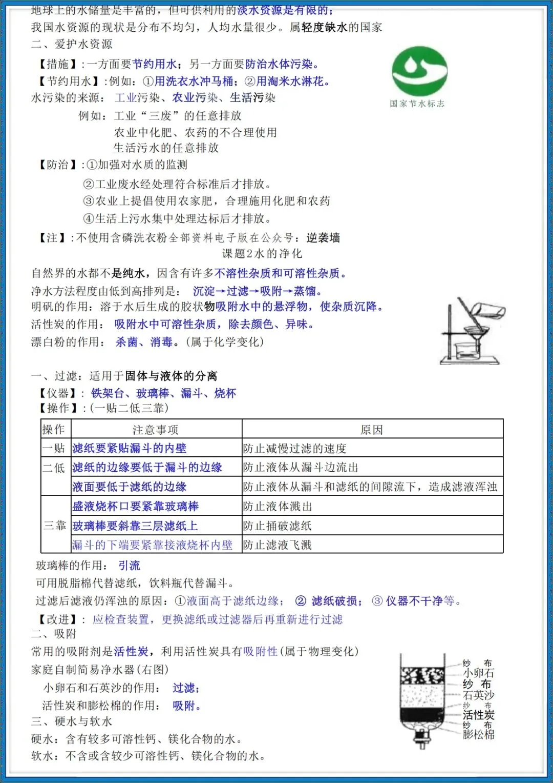 26秋初三 九年级上册化学 必背知识点总结 共24页 可打印-第9张图片-四季读书网