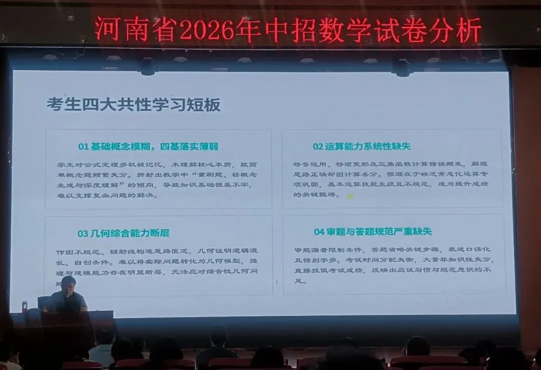 【精析数据明导向 靶向施策备中考】2026年许昌市中考数学试卷分析专题研讨会顺利召开-第5张图片-四季读书网