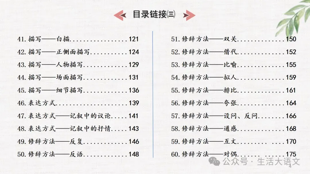 中考语文:记叙文阅读知识点思维导图(PPT)-第4张图片-四季读书网