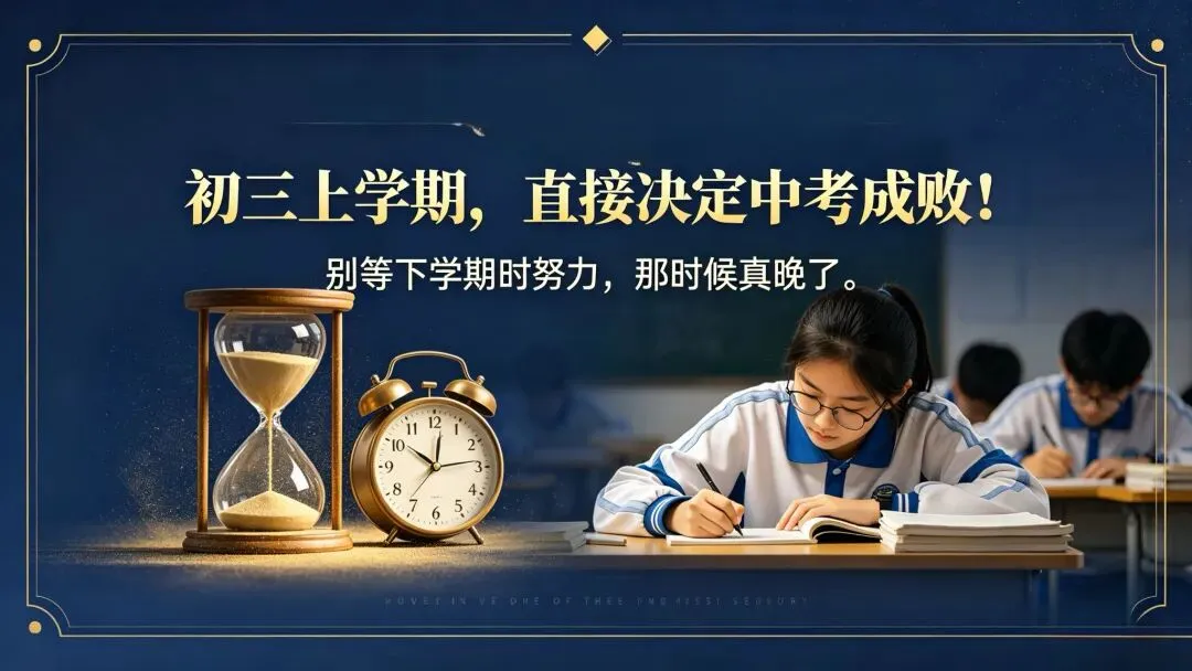 初三上学期,直接决定中考成败!别等下学期再努力-第1张图片-四季读书网