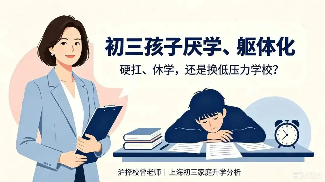初三孩子厌学、躯体化:硬扛、休学还是换低压力学校?-第1张图片-四季读书网
