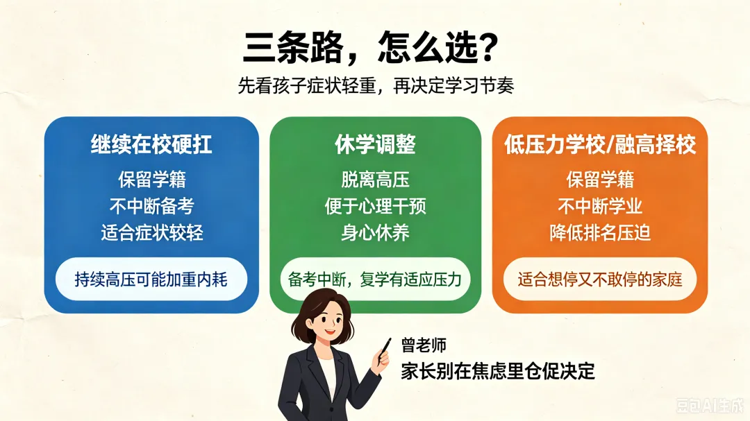 初三孩子厌学、躯体化:硬扛、休学还是换低压力学校?-第3张图片-四季读书网