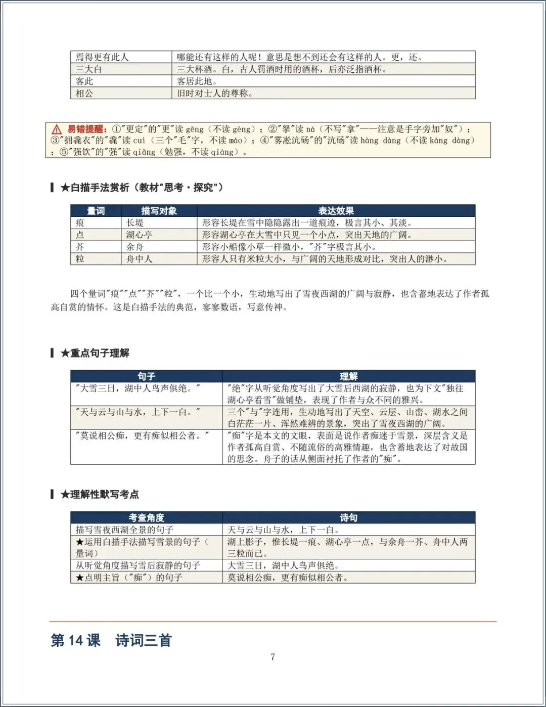 新版教材.初三语文|2026秋新版九年级上册语文-知识点汇总+分层作业练习(含答案解析),电子版可下载打印!-第7张图片-四季读书网