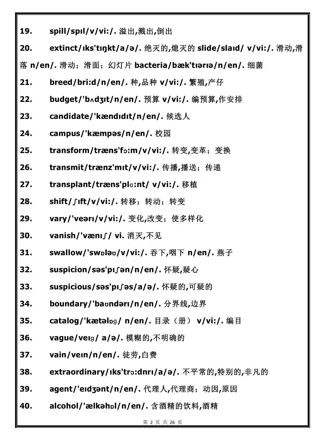高考| 上海高考英语600个高频核心词汇(附词汇表PDF)-第5张图片-四季读书网 高考| 上海高考英语600个高频核心词汇(附词汇表PDF)-第5张图片-四季读书网