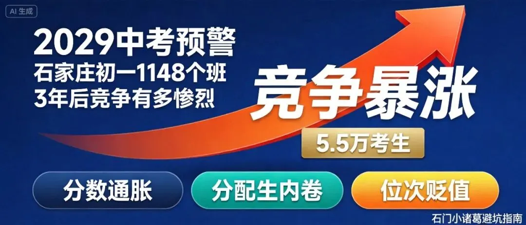 2029中考预警!石家庄初一1148个班,3年后竞争有多惨烈-第1张图片-四季读书网 2029中考预警!石家庄初一1148个班,3年后竞争有多惨烈-第1张图片-四季读书网