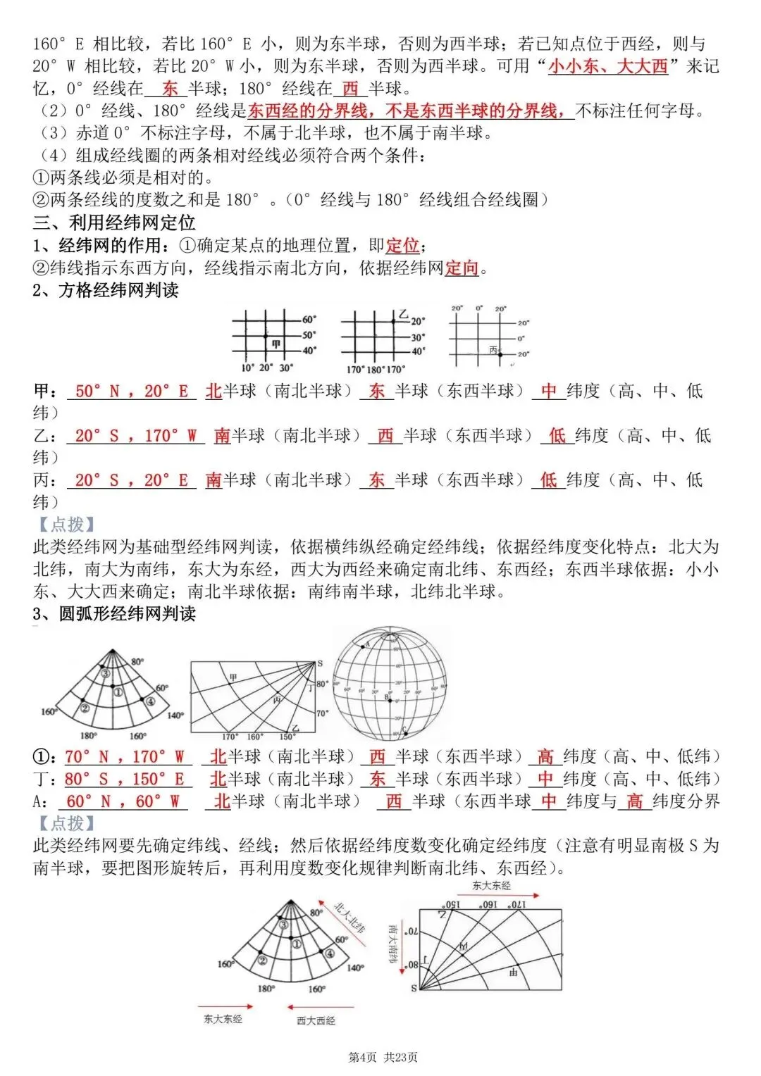 初一新版 2026 年七上地理备考重点全梳理背诵总结,电子打印版!-第4张图片-四季读书网 初一新版 2026 年七上地理备考重点全梳理背诵总结,电子打印版!-第4张图片-四季读书网