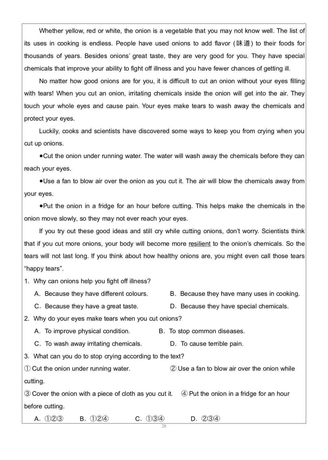 搞定这48篇阅读理解|中考英语145稳了|八上英语|阅读理解-第28张图片-四季读书网 搞定这48篇阅读理解|中考英语145稳了|八上英语|阅读理解-第28张图片-四季读书网
