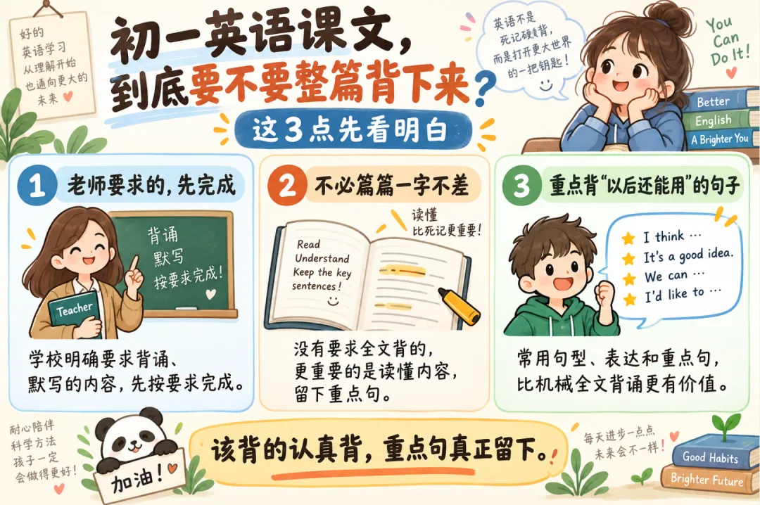 初一英语课文,到底要不要整篇背下来?-第2张图片-四季读书网 初一英语课文,到底要不要整篇背下来?-第2张图片-四季读书网