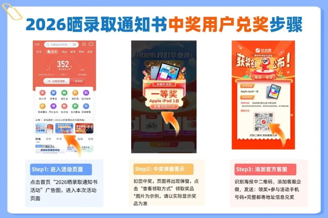 2026年高考晒录取通知书活动获奖名单公布!看看到底是谁把大奖抱回了家?-第3张图片-四季读书网 2026年高考晒录取通知书活动获奖名单公布!看看到底是谁把大奖抱回了家?-第3张图片-四季读书网