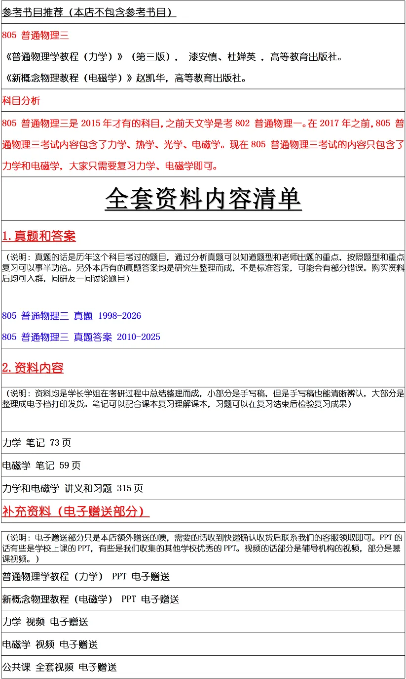 南京大学2027考研真题资料 | 南京大学天文学考研805普通物理三真题答案笔记题库|持续更新中……-第9张图片-四季读书网