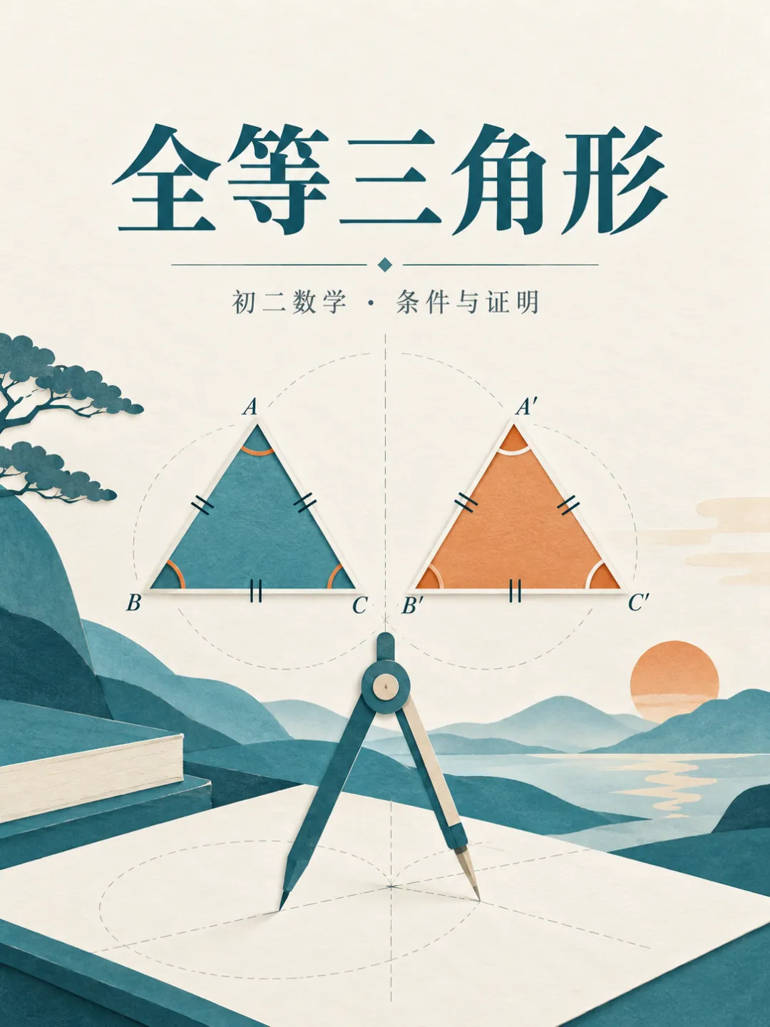 初二数学|全等三角形证明怎么写?抓住对应关系和判定条件-第1张图片-四季读书网 初二数学|全等三角形证明怎么写?抓住对应关系和判定条件-第1张图片-四季读书网