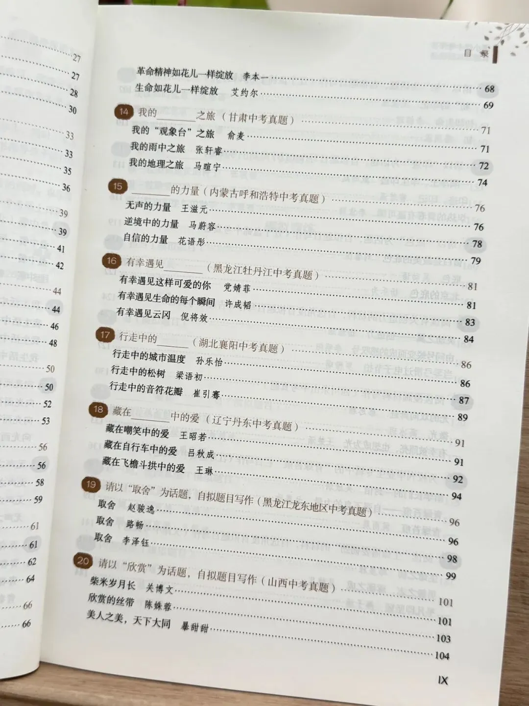 清小虎“中考作文系列” 《真题训练题题通》《分类积累样样全》《少年英才篇篇佳》整个作文系列,从素材积累到范文示例再到训练-第22张图片-四季读书网