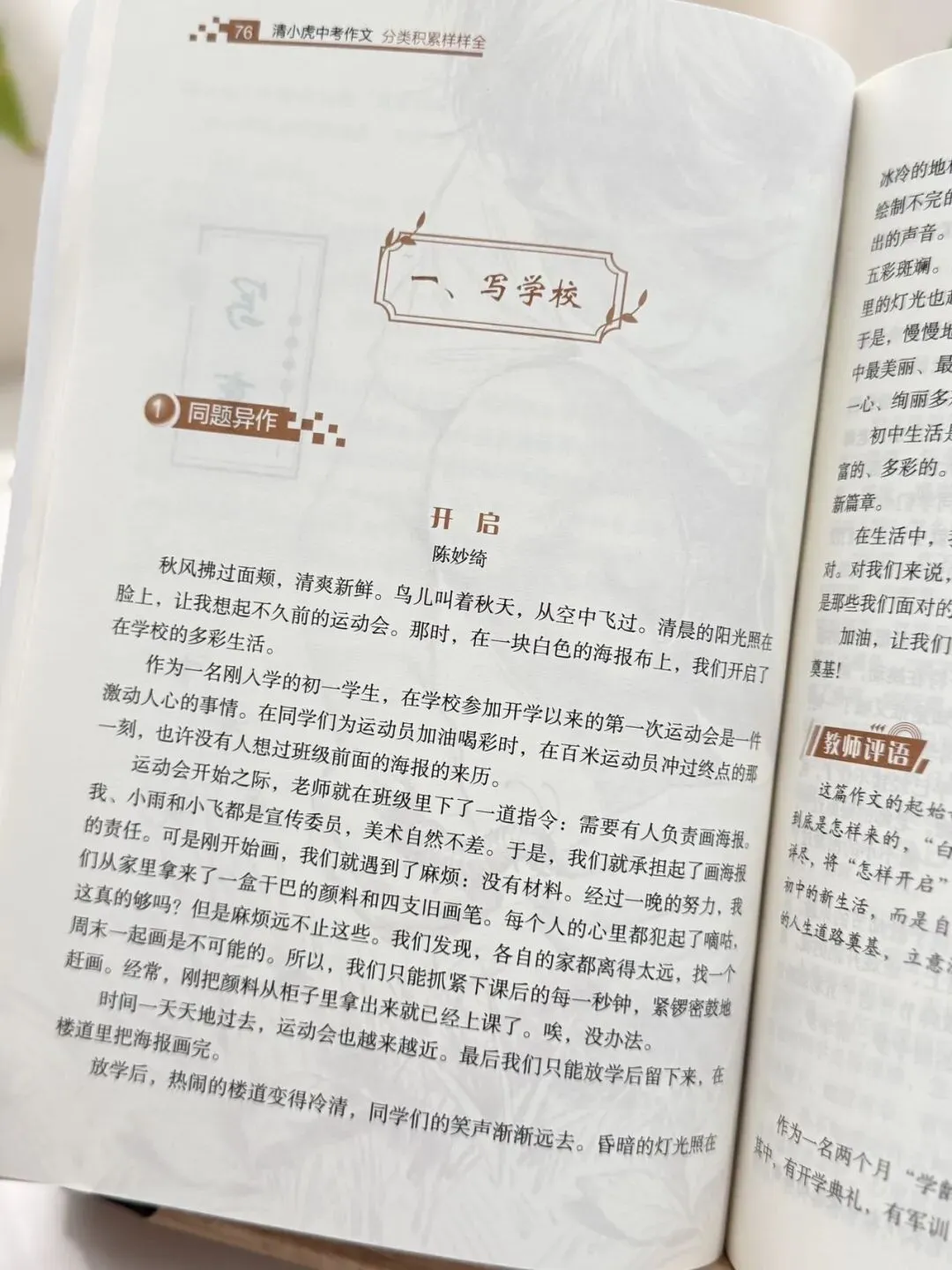 清小虎“中考作文系列” 《真题训练题题通》《分类积累样样全》《少年英才篇篇佳》整个作文系列,从素材积累到范文示例再到训练-第35张图片-四季读书网
