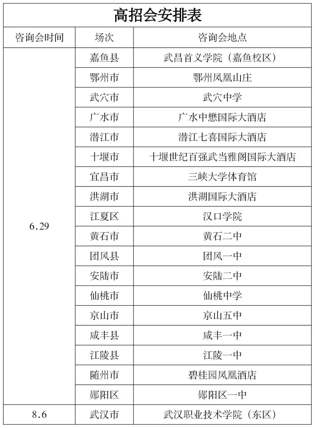 2022年线下高考招生宣传行程合集来喽!千万不要错过!-第6张图片-四季读书网