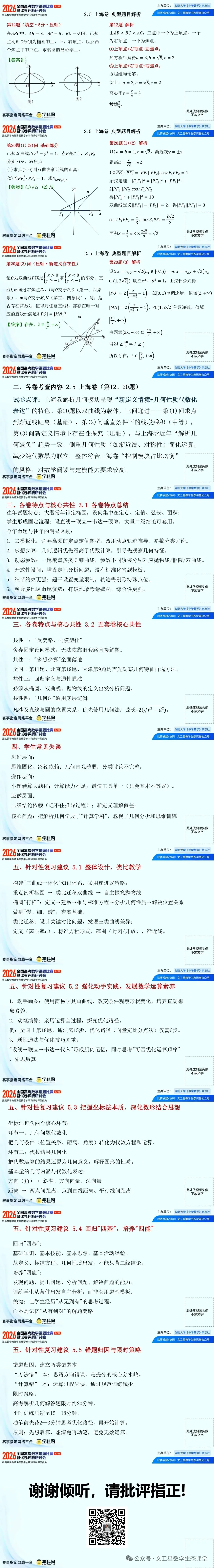 讲题比赛:2026年高考数学解析几何模块深度分析-第5张图片-四季读书网