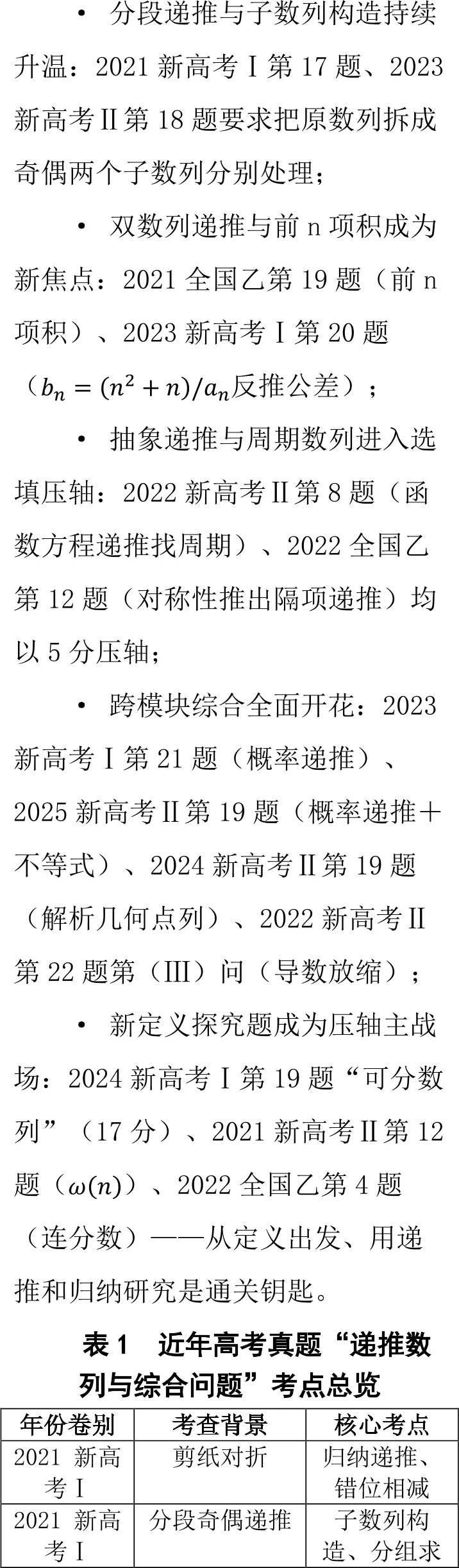高考数列压轴,几乎全出在这一讲:递推与综合问题怎么复习-第7张图片-四季读书网 高考数列压轴,几乎全出在这一讲:递推与综合问题怎么复习-第7张图片-四季读书网