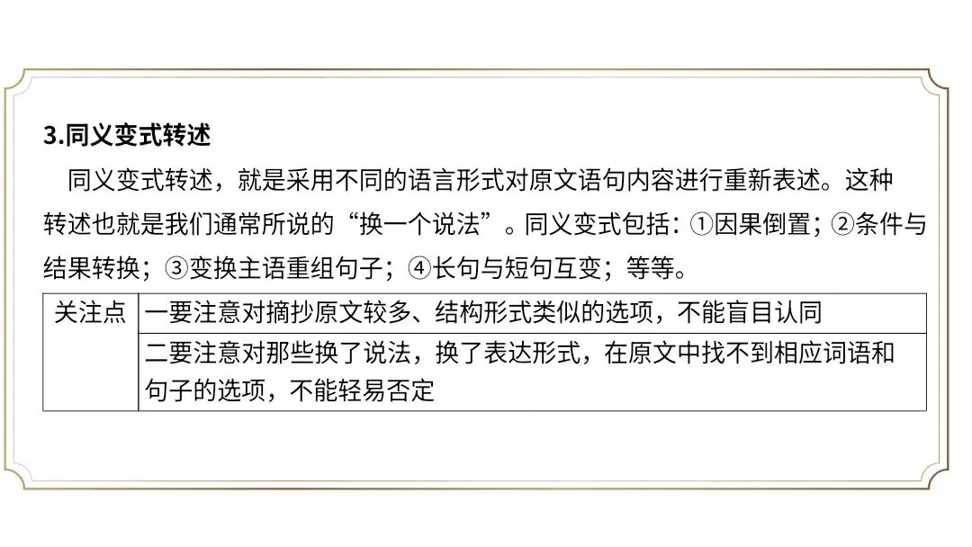 【2027届高考语文一轮复习.信息类文本专题】信息的理解分析与逻辑推断(信息类文本第1和2题作答方法)课件-第14张图片-四季读书网 【2027届高考语文一轮复习.信息类文本专题】信息的理解分析与逻辑推断(信息类文本第1和2题作答方法)课件-第14张图片-四季读书网