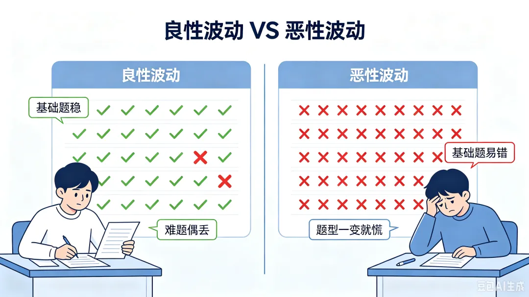 【备考攻略】模考分数忽高忽低,可咋办?-第6张图片-四季读书网