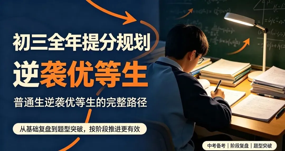 初三全年提分规划:从普通生到优等生的完整路径-第1张图片-四季读书网 初三全年提分规划:从普通生到优等生的完整路径-第1张图片-四季读书网