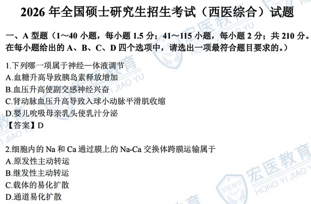 1988-2026考研306西医综合历年真题和答案解析合集pdf-第1张图片-四季读书网
