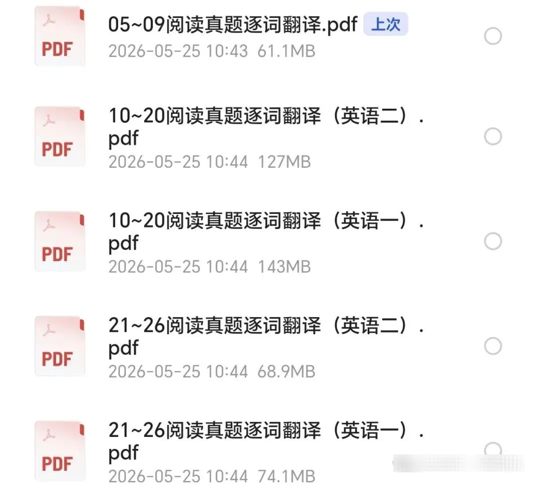 27考研|2005-2026考研英语阅读真题逐词翻译PDF-第3张图片-四季读书网