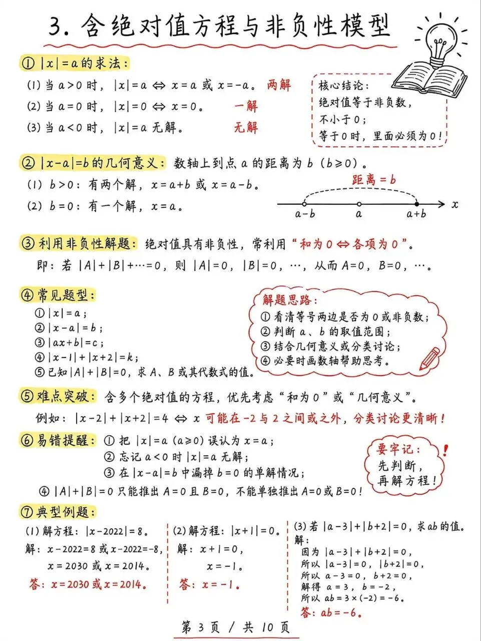 初一“绝对值”问题-第3张图片-四季读书网