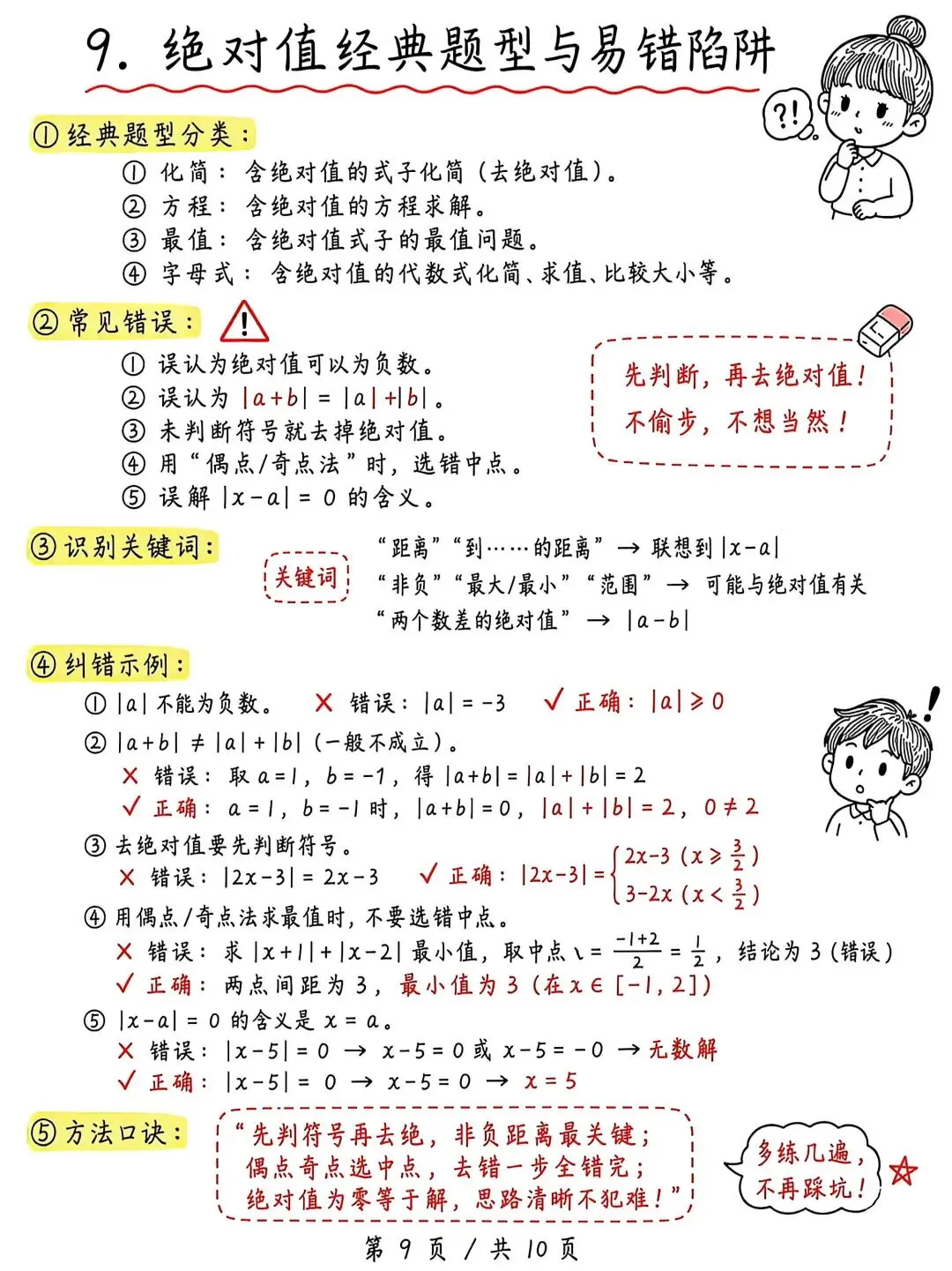 初一“绝对值”问题-第9张图片-四季读书网