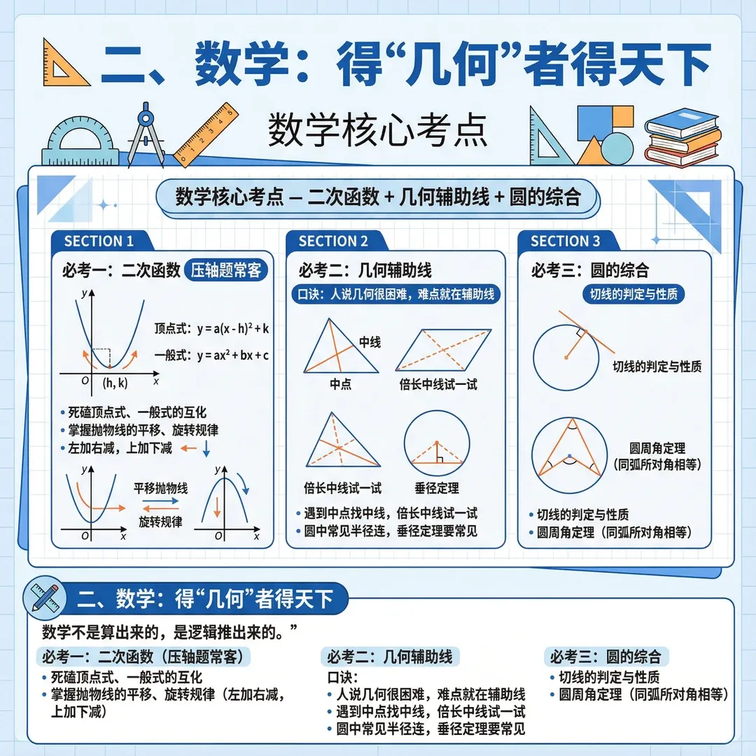 中考数理化逆袭!三轮抢分计划+核心考点,直接照着背-第2张图片-四季读书网 中考数理化逆袭!三轮抢分计划+核心考点,直接照着背-第2张图片-四季读书网