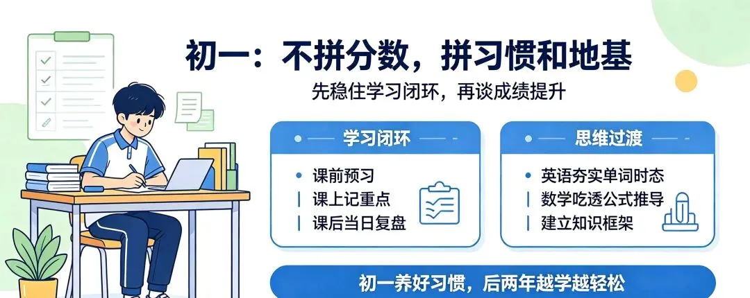 初一抓什么、初二抓什么、初三抓什么?三年规划一篇说清楚!-第2张图片-四季读书网