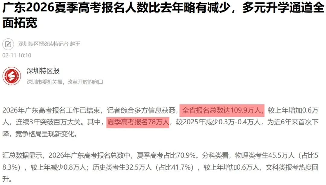 佛山高一必看!选科别盲目,2026本地高考数据分析→-第2张图片-四季读书网