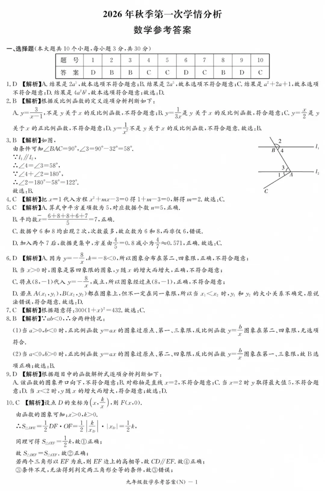 最新!长郡集团、天心区第一次月考真题及答案-第28张图片-四季读书网