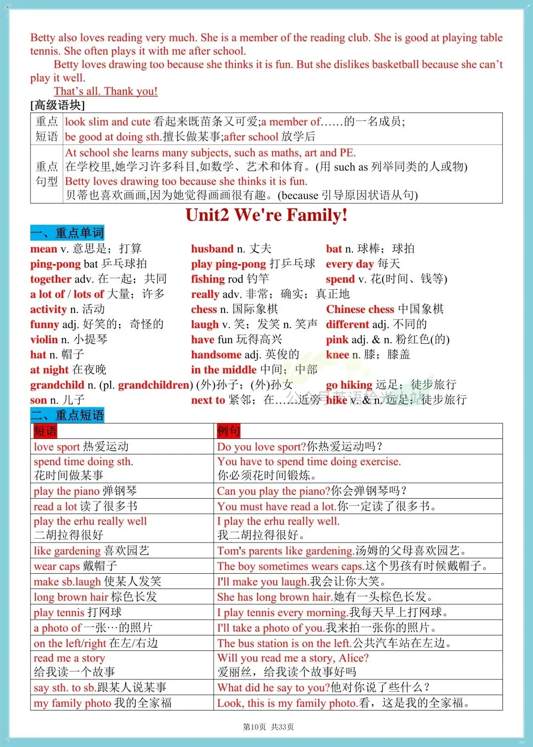 初一英语|人教版七上英语1-8单元知识点+语法汇总清单,可打印!-第9张图片-四季读书网 初一英语|人教版七上英语1-8单元知识点+语法汇总清单,可打印!-第9张图片-四季读书网