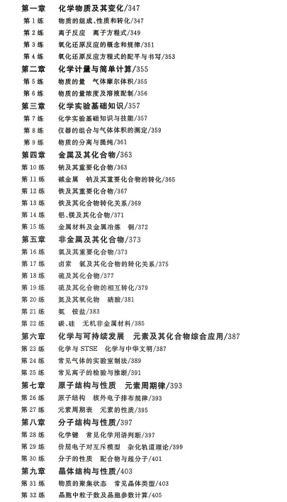 2027高考化学微专题汇编,共70练,建议打印出来练透,考试基础不丢分(新通用版)-第3张图片-四季读书网 2027高考化学微专题汇编,共70练,建议打印出来练透,考试基础不丢分(新通用版)-第3张图片-四季读书网